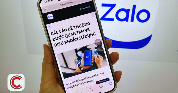 Zalo gửi thông báo tới người dùng nói rõ về việ...