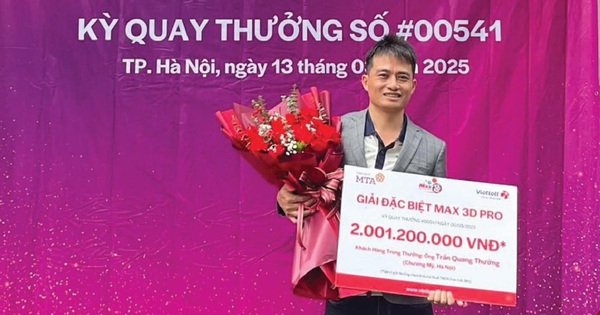 Lấy 6 số cuối của tờ tiền lẻ để mua Vietlott, người đàn ông ở Hà Nội trúng giải 2 tỷ đồng