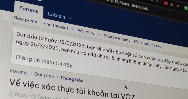 Diễn đàn công nghệ nổi tiếng tại Việt Nam yêu cầu thành viên nhập số CCCD để được đăng bài