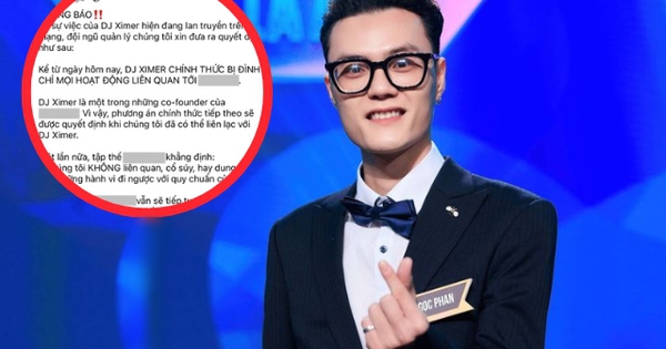 DJ Ximer chính thức bị đình chỉ mọi hoạt động liên quan đến nơi làm việc