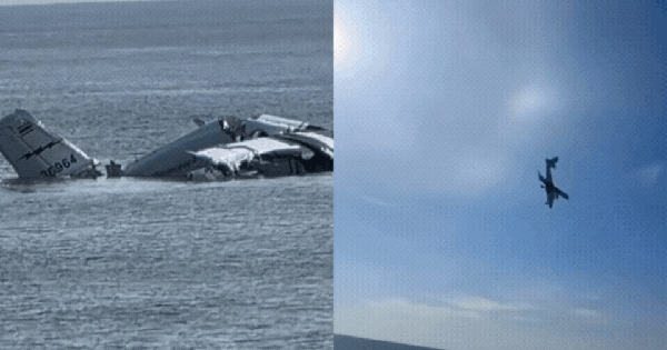 Clip toàn cảnh quay lại khoảnh khắc máy bay Thái Lan rơi thẳng xuống biển khiến tất cả thiệt mạng