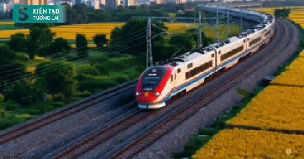 Viễn cảnh choáng ngợp khi tàu 350km/h băng qua cánh đồng lúa chín và bờ biển đẹp như tranh vẽ ở Việt Nam