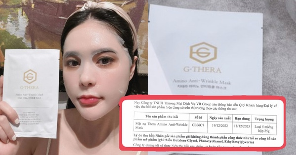 Đoàn Di Băng thông báo thu hồi và hoàn tiền cho một sản phẩm vì không đúng thành phần công thức như hồ sơ công bố