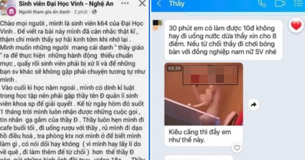 Thầy giáo trường đại học bị tố gửi video đồi trụy ép "gạ tình, đổi điểm" nữ sinh