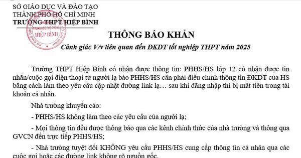 Cảnh báo khẩn về chiêu thức lừa đảo mới liên quan thi tốt nghiệp THPT