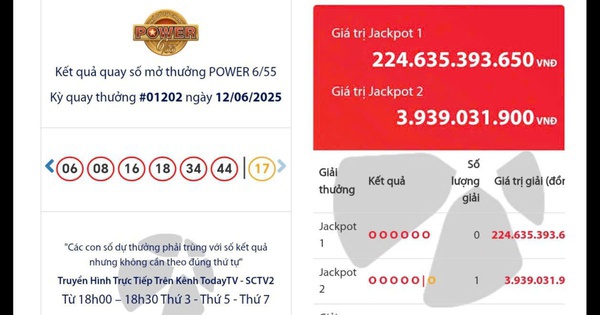 Xổ số Vietlott lại có vé trúng Jackpot 2 gần 4 tỉ đồng