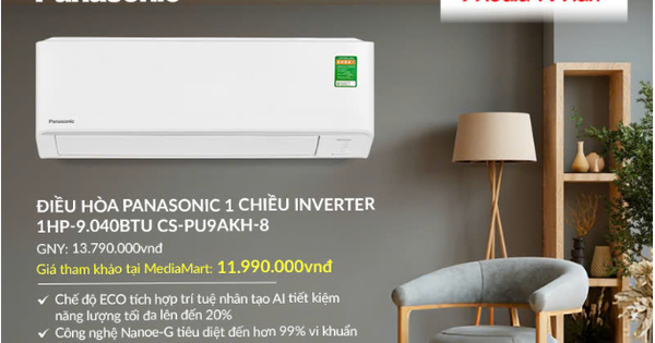 Top 5 điều hoà Panasonic thông minh tiết kiệm điện đáng mua nhất hè 2025