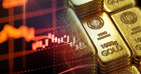Giá vàng tăng vọt sau loạt dữ liệu kinh tế kém tích cực từ Mỹ