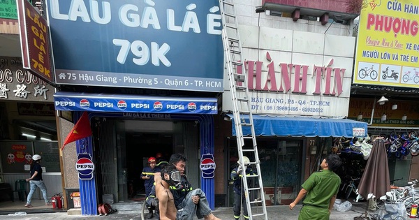 TP HCM: Cháy quán lẩu gà lá é 6 tầng, cứu được nhiều người