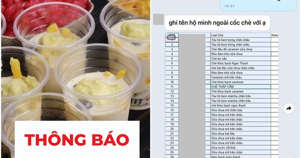 Đình chỉ công tác nhân viên "đặt 30 cốc chè bắt...