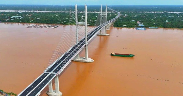 Vượt tiến độ 5 tháng, cầu Rạch Miễu 2 nối tỉnh Vĩnh Long và Đồng Tháp chính thức thông xe vào 19/8