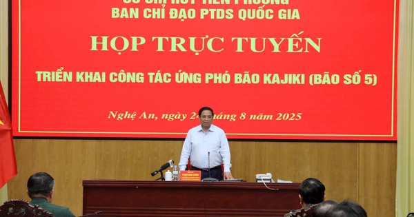 Thủ tướng họp khẩn ứng phó bão số 5: Bảo vệ tính mạng nhân dân là mục tiêu cao nhất