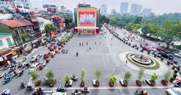 Quảng trường Đông Kinh Nghĩa Thục khoác lên mình diện mạo mới