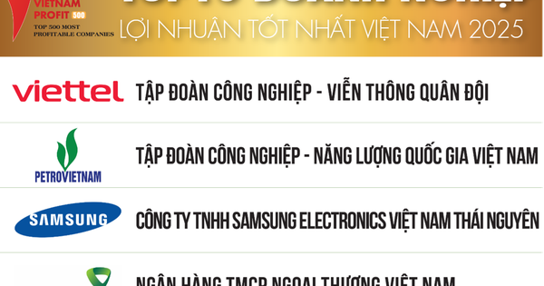 Viettel vượt PetroVietnam trở thành doanh nghiệp có lợi nhuận tốt nhất năm 2025, ngân hàng vẫn áp đảo trong top 10