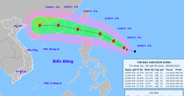 Bão Ragasa khả năng mạnh lên thành siêu bão khi vào Biển Đông