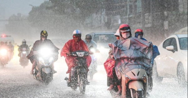 Miền Bắc sắp mưa lớn