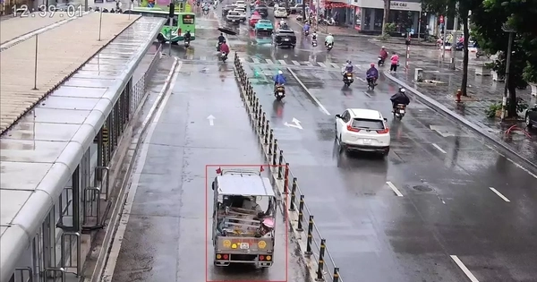 Camera tích hợp AI phát hiện 29 trường hợp đi vào làn xe buýt BRT ở Hà Nội