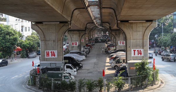 Cảnh tượng trái ngược của các bãi xe dưới gầm cầu cạn ở Hà Nội