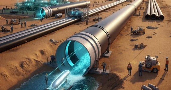 Siêu kỳ tích gọi tên quốc gia này: Bơm hàng tỷ lít nước biển, xây ‘dòng sông thép’ giữa lòng sa mạc để giải cứu cơn khát của 37 triệu người