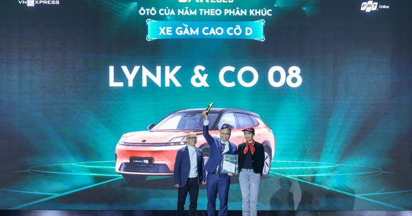 Lynk & Co 08 EM-P dẫn đầu phân khúc xe gầm cao cỡ D tại Car Awards 2025