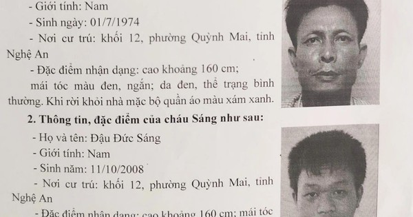 Công An Nghệ An Tìm Kiếm Hai Cha Con Mất Tích Sau Khi Đi Hà Nội Làm Việc