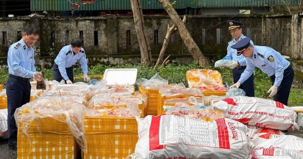 Hà Tĩnh tiêu hủy hơn 2,6 tấn nội tạng động vật không rõ nguồn gốc trên cao tốc