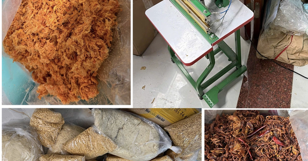 Thanh Hóa thu giữ gần 2 tấn thực phẩm khô không rõ nguồn gốc, pha trộn ruốc gà vào ruốc heo
