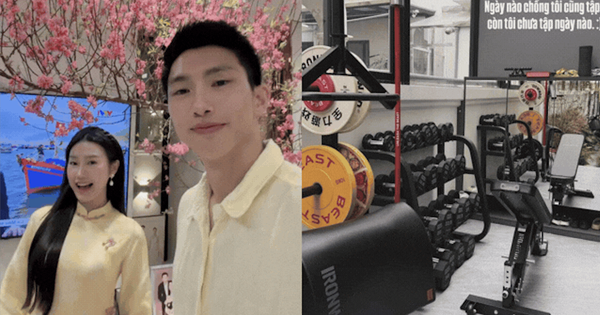 Phòng Gym Xịn Xò Trong Biệt Thự Của Văn Hậu - Hải My: Chồng Tập Chăm, Vợ Vẫn Lười
