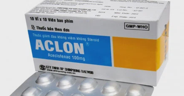 Cục Quản lý Dược thu hồi toàn quốc lô thuốc Aclon do vi phạm chất lượng mức độ 2