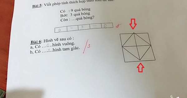 Bài Toán Đếm Hình Lớp 1 Gây Tranh Cãi: Phụ Huynh Bối Rối Vì Đáp Án 'Hack Não'