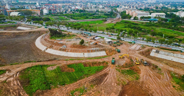 Dự án hồ điều hòa Cự Khối - mương Việt Hưng đẩy nhanh tiến độ giải quyết úng ngập Long Biên