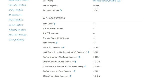 Intel Bổ Sung Chip Core Ultra X7 378H: Khác Biệt Không Nằm Ở Thông Số Kỹ Thuật