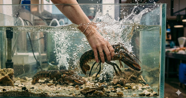 Nhà hoạt động 'giải cứu' tôm hùm thú nuôi, vô tình gây chết và nhận án tù treo