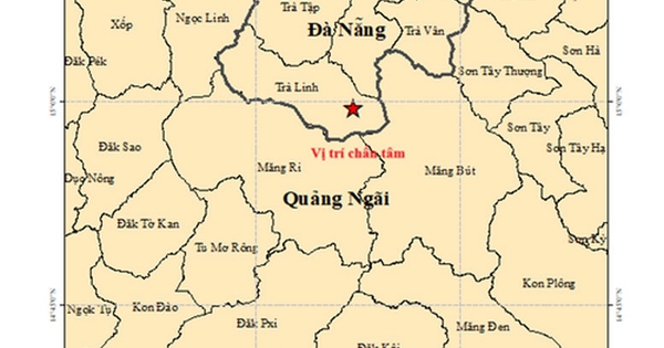 Đà Nẵng và Quảng Ngãi liên tiếp hứng 5 trận động đất nhẹ trong sáng 22/4