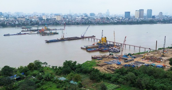 Cầu Trần Hưng Đạo: Công trình trọng điểm Hà Nội đẩy nhanh tiến độ thi công