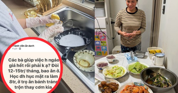 Cư dân mạng tranh cãi về mức lương 12-15 triệu của người giúp việc so với sinh viên mới ra trường