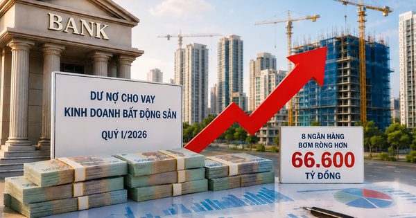 Ngân hàng tiếp tục bơm vốn mạnh vào bất động sản trong quý I/2026