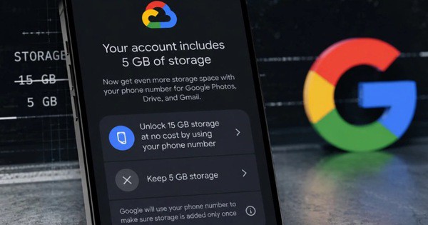 Google thử nghiệm giảm dung lượng lưu trữ miễn phí Gmail xuống 5GB, yêu cầu số điện thoại