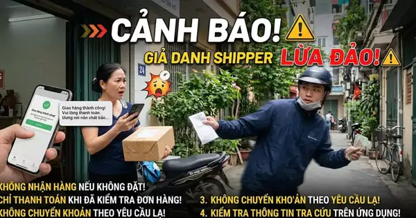 Cảnh báo chiêu lừa shipper giả mạo chiếm đoạt tài sản tại Vĩnh Long