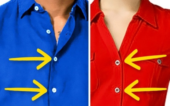 Cùng là áo sơ mi, tại sao cúc áo của đàn ông luôn đóng ngược chiều với phụ  nữ?